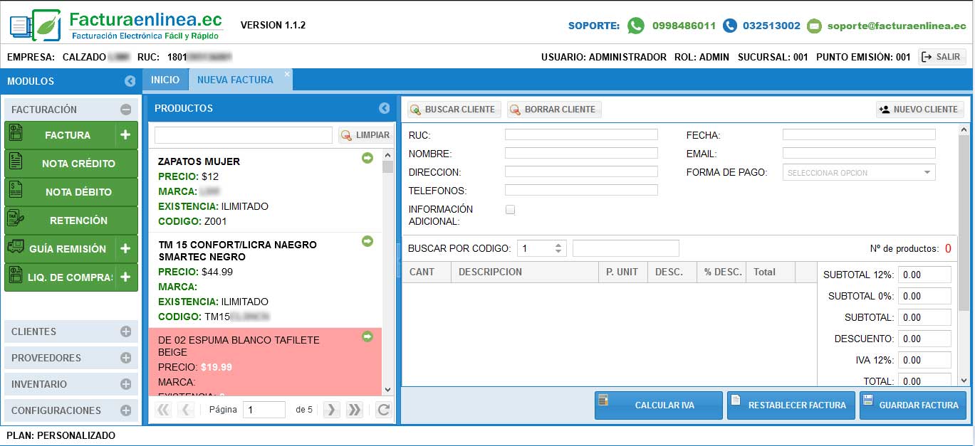 inicio facturacion electronica